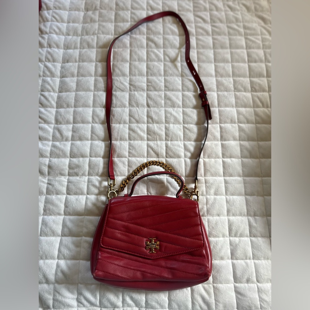 Tory Burch Kira Red Quilted Leather Bag ❤️ - Picture 2 of 15
